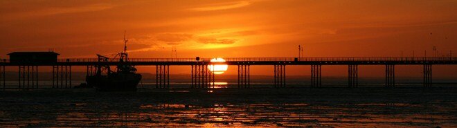 Sunset over Southend on Sea